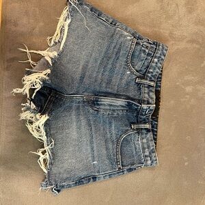 Alexander Wang Distressed Denim Shorts
